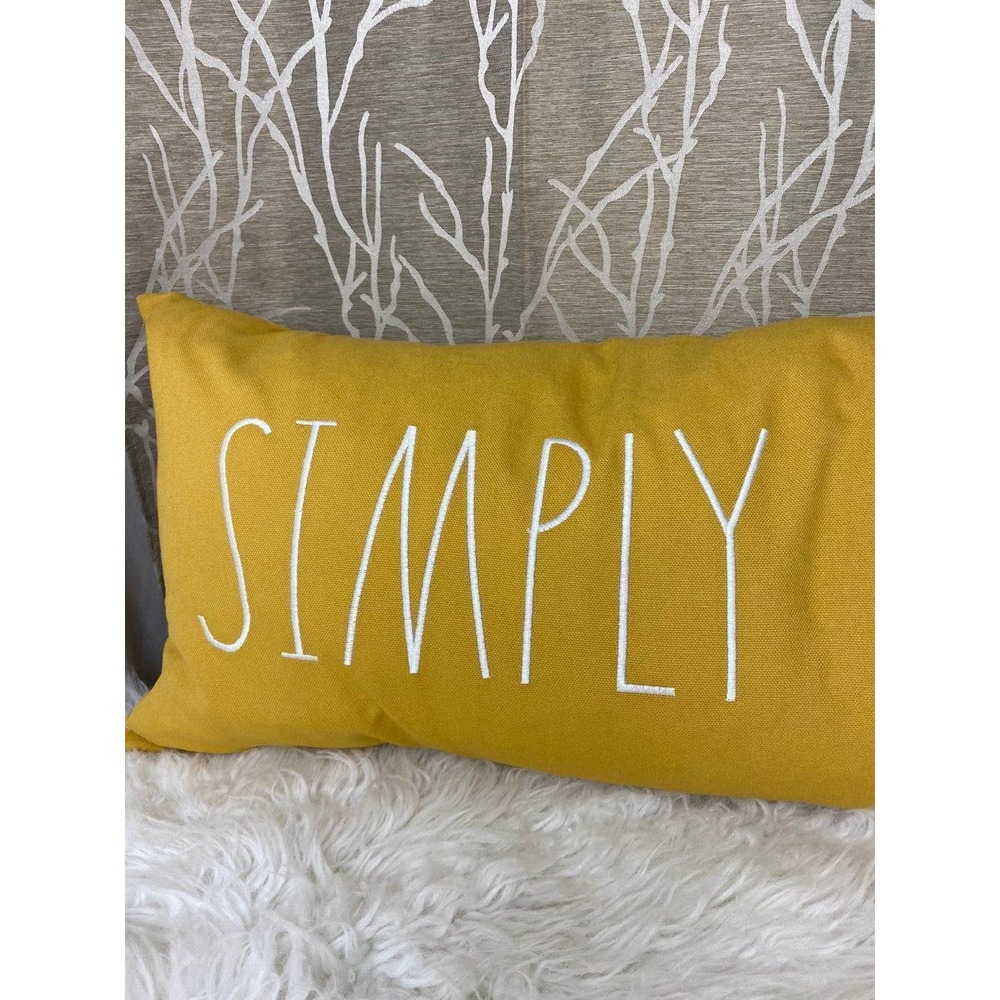 Rae Dunn farmhouse home decor simply blessed bless bed living couch new HTF rd - Picture 2 of 4